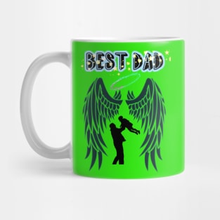 Short-sleeved shirt, best dad with unique wings design / Father's Day gift / Father's Day / Fashionable clothes Mug